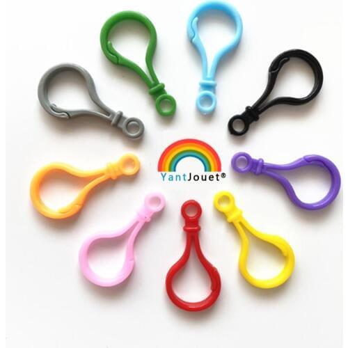 Yantjouet 10pcs Colored plastic key chain For DIY Hama Beads Handmake Accessary Iron Beads