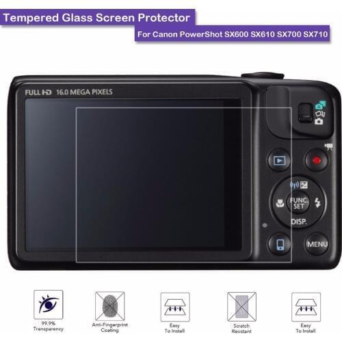9H Hardness Premium Tempered Glass LCD Screen Protector Shield Film For Canon PowerShot SX600 SX610 SX700 SX710 Accessories