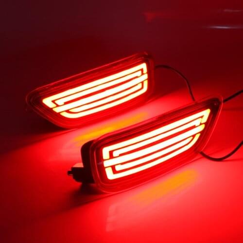 1 Pair Car Rear bar Bumper Marker LED Brake Stop Lights Reflector Lamps For Nissan Patrol Y62 Armada 2014-2016 2017 2018 2019