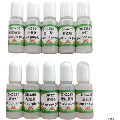 10 Colors Epoxy UV Resin Pigment Epoxy Resin Dye DIY Art Crafts Liquid Colorant