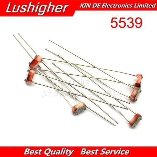 20pcs 5539 Light Dependent Photoresistor Resistor 5mm Photosensitive Resistance 35512