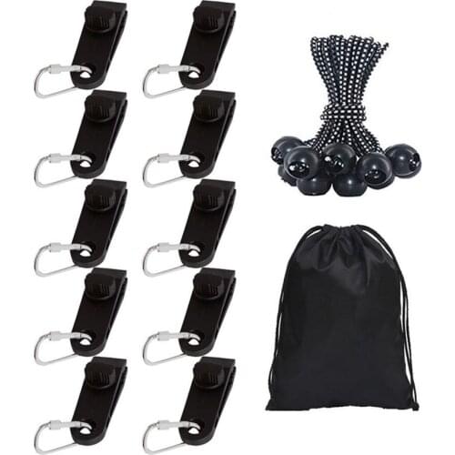 31pcs Outdoor Fixing Buckle Set Tarp Clips Set Plastic Windproof Clamp For Awning Camping Tent