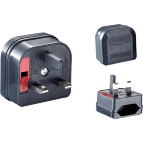 5PCs European Euro EU 2 Pin to UK 3Pin Power Socket Travel Plug Adapter Converter New