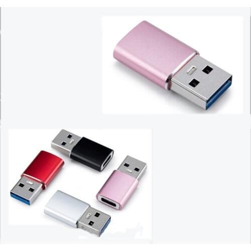 50PCS bundle package Type C female to USB3.0 male Type-c adapter otg high-end aluminum shell computer to mobile phone connector