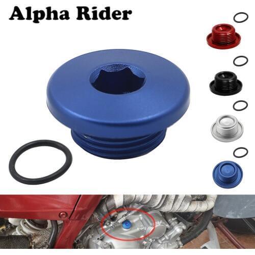 CNC Aluminum For Yamaha YFM700 YFM 700 ATV Top Crankcase Oil Filler Plug & O-Ring Raptor Quad Blue Black Silver Red
