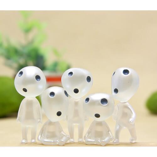 Car Ornament Cute Decor Tree Elves Spirit Figure Toy For Princess Mononoke Automotive Interior Dashboard Decoration Accessories