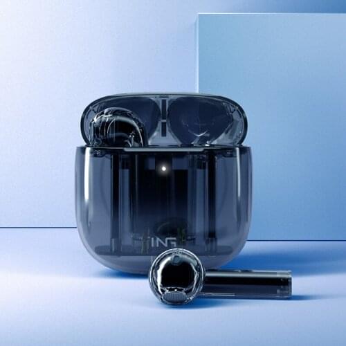 Bluetooth Wireless Transparent Headphone Earphone Noise Cancelling In Ear Waterproof Sport Running Headset with Microphone