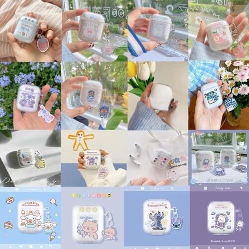 Cute Bear Rabbit Case for Airpods Pro 1/2/3 Cover Protective Earphone Cases Headphones Funda Protective For Airpods Co Couples