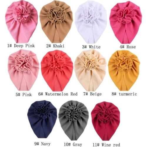 Soft Corn Baby Turban Hat Toddler Kids Hair Accessories Stretch Headwraps Infant Indian Knotted Beanie Caps For Baby Accessories