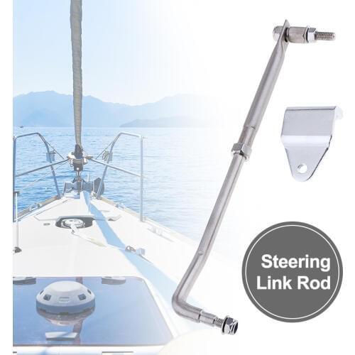 1 Set Boat Steering Link Rod Kit Stainless Steel Universal For Marine Yacht Outboard Engine 33cm 13" Boat Accessories Marine