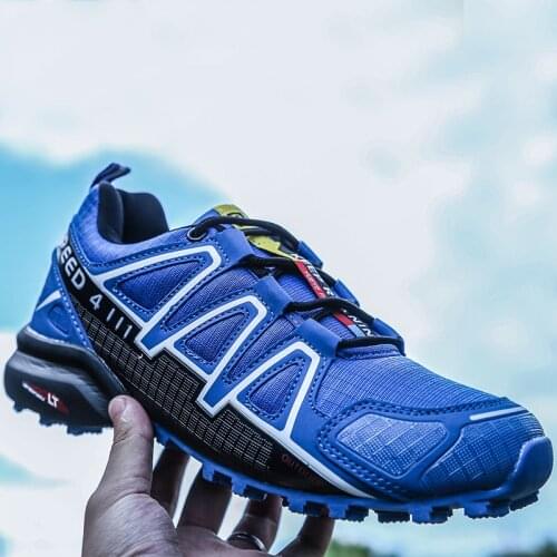 Mens Summer Casual Shoes Frosted Upper Breathable Non Slip Low Top Lace Up Mountaineering Shoes Fashion Big Size Sneakers 39-47