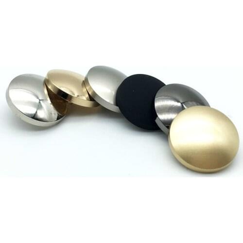 50 Pcs 15/20/25/30/35 Mm Round Metal Buttons Fashion Plating Metal Buttons for Overcoat Jacket Decoration Diy Sewing Materials