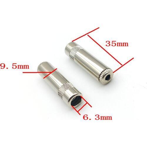 Copper 3.5mm Stereo Audio socket Audio headphone Cable connector New