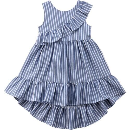 Fashion Toddler Baby Girls Princess Party Pageant Ruffle Tutu Dresses Summer Casual Kids Girl Clothes