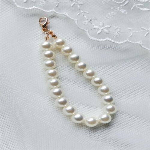 Fashion New DIY Pearl Keychain Women Trinket For Womens handbags Peal Beads Keyring Key Ring For Jewelry Making Accessories