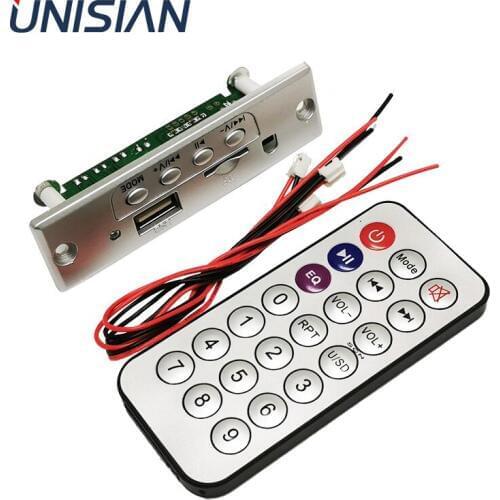 UNISIAN MP3 Player HIFI MP3 WMA Decoder Board 5V Steroro 3W+3W mini Auido Amplifier USB Disk TF-Card For DIY Speaker