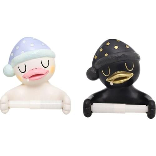 Cartoon Toilet Paper Holders Animal Wall Mounted Hanging Roll Paper Shelf Bathroom Tissue Box Storage Rack