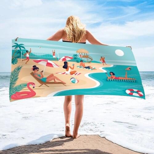 Large Sport Towels Camping Accessories Yoga mat beach towel Quicky-dry Microfiber Bath Towels 70*140cm Beach Towel