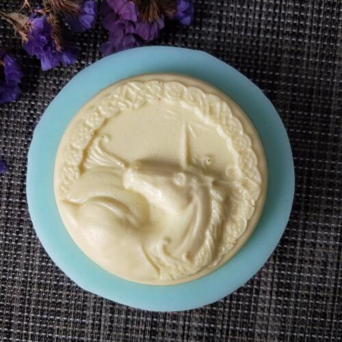 PRZY DW0119 Silicone Mold Soap Mould 3d Animals Unicorn Handmade Soap Making Molds Candle Silicone Unicorn Mold Resin Clay Mold