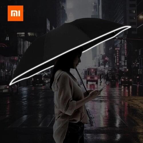 Xiaomi Folding light-emitting LED reverse umbrella ten-bones three-folding automatic umbrella with battery