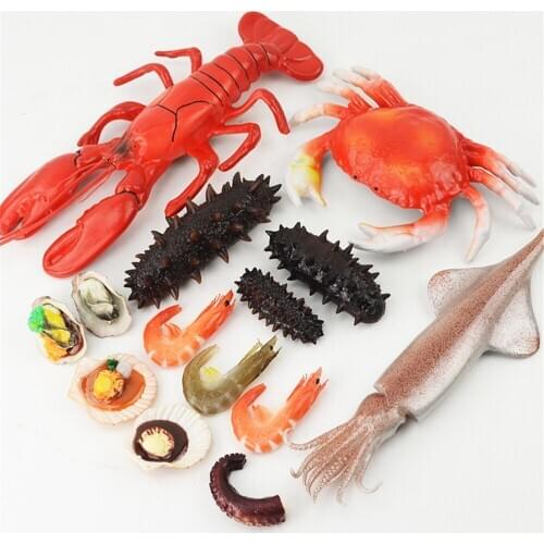 Supermarket shopping mall decor King Prawns Lobster lobster Prawns shrimp oyster Crab scallop squid sea cucumber abalone model