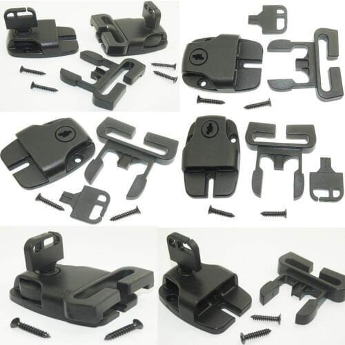 (Pack of 10 Set ) Spa Hot Tub Cover Broken Latch Repair Kit Have Slot - Replace Latches Clip Lock with Keys and Hardwares Do not