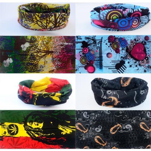 Magic Bandana Microfiber Headwear Seamless Tubular hijab Neck Tube Sports Scarf Mask Cycling Headband Motorcycle kerchief