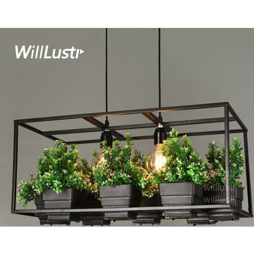 Willlustr skygarden pendant lamp flower suspension light modern design lighting pastoral hotel restaurant nordic mall art decor