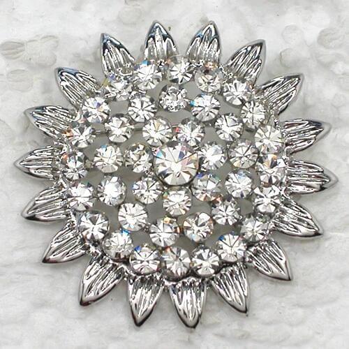 12pcs/lot Wholesale Bridal Wedding party Flower Rhinestone Pin brooches C102066