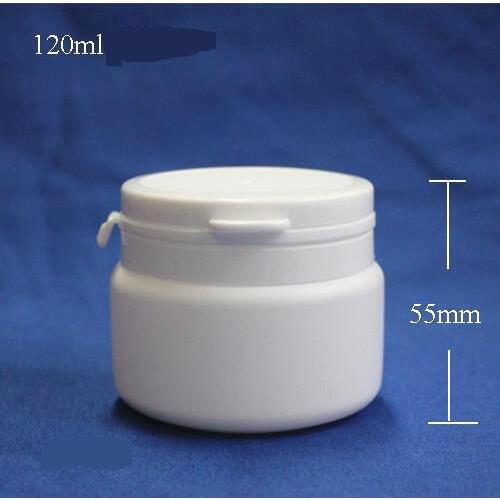 300pcs/lot Capacity 120ml Plastic PE Bottle for Capsule Powder Medicine Candies Food ,Tables Container with Tearing Cap