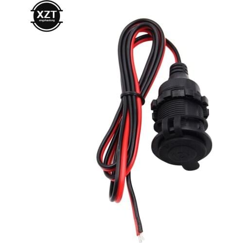 Car Cigar Cigarette Lighter 12/24V DC Female Socket Plug Connector Adapter Car Charger Car Accessory Power Cigar LighterSocket