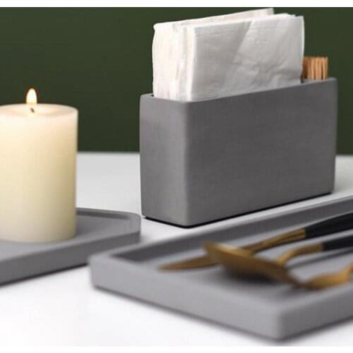 Paper Facial Tissue Box Cover Holder for Bathroom Vanity Countertops, Bedroom Dressers, Night Stands, Desks and Tables