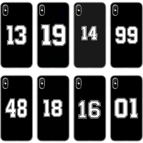 Football Lucky number Accessories Phone Case For Huawei P30 P20 Pro P10 P9 P8 Lite Y5 Y6 Y7 Y9 P Smart Plus 2018 2019