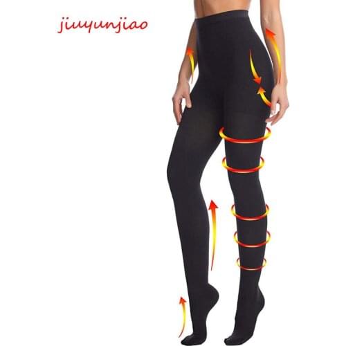 Women Medical Compression Stockings Varicose Veins Pantyhose Open Toe Compression Pants Brace for Women Braces Compression