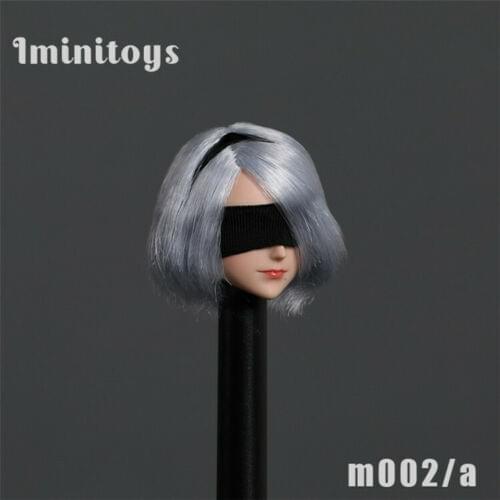 Iminitoys M002 1/6 Scale Female Anime Beauty Pale Skin Head Sculpt Fit 12" TBL Action Figure Body Accessories