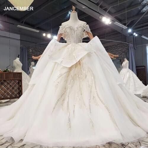 HTL1673 Luxury Beading Full Of Sequin And Crystals Backless Sweetheart Wedding Dress 2020 свадебное платье большого размера