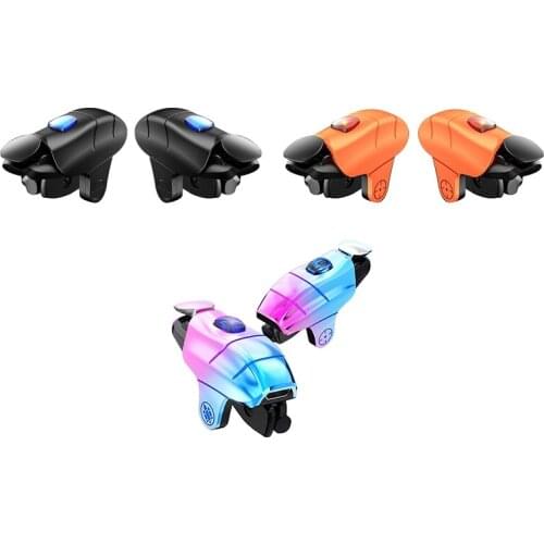 2PCS Phone Gaming Trigger Gamepad Button for PUBG LOL L1R1 Shooter Game Controller for iPhone Android Phone