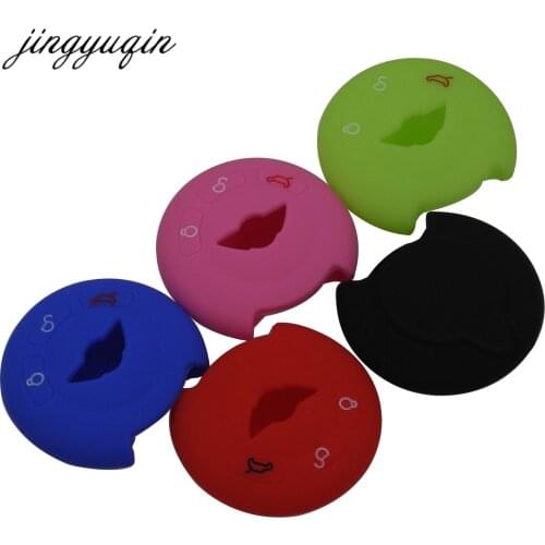 Jingyuqin 30pcslot Silicone Cover For BMW Mini Cooper Auto 3 Button Remote Smart Card Key Case Fob Case