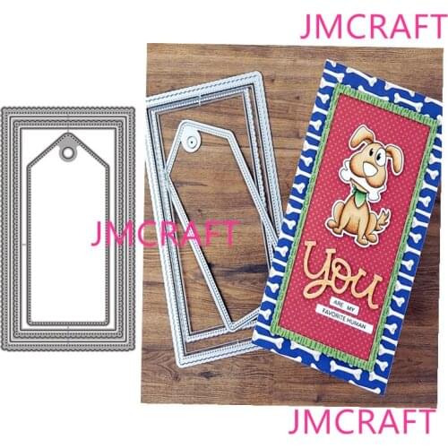 JMCRAFT New Rectangle Border Background #10 Metal Cutting Die For Scrapbooking Practice Hands-on DIY Album Card Handmade Tool