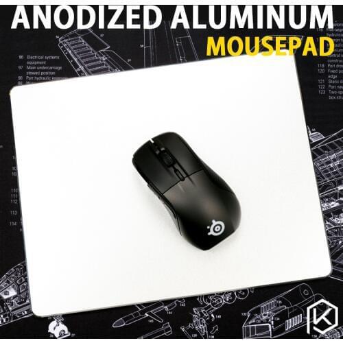 Aluminum alloy mousepad Gaming Mat Mouse with free gift tablet support with Non-Slip Rubber Bottom Mouse Pad anti slip Mousepad