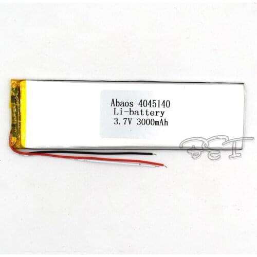 3.7V Lithium Navigator Rechargeable Li-polymer Battery 4045140 3000mAh Li-Po MP4 Batteries GPS Speaker Notebook Powerbank Portab