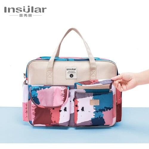 Fashion Simple Diaper Bag Backpack Nappy Mummy Bag Baby Bags for Mom Dad with Stroller Straps/Changing Pads/Wet bag
