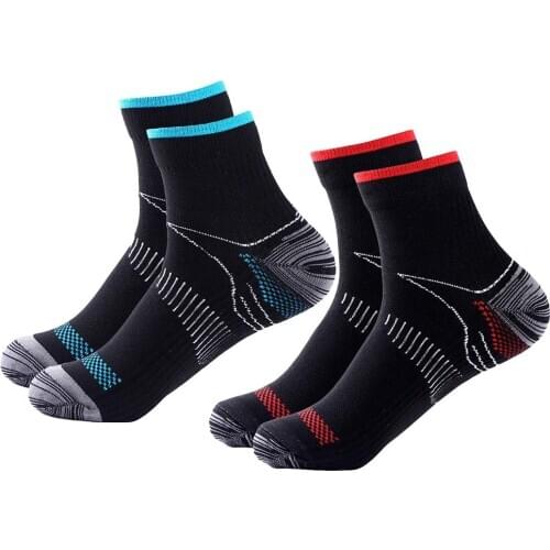 1Pair Men Calcetines Unisex Veins Socks Compression for Plantar Fasciitis Heel Spurs Arch Pain Casual Breathable Soxs meias