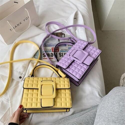 2021 Summer New Female Bag Chain Bag Shoulder Bag Messenger Bag Small Square Bag Diamond Women Handbag