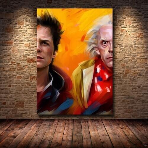 Back to the Future Posters and Print Wall Art Canvas Painting Famous Painting Art for Living Room Cuadros Decor