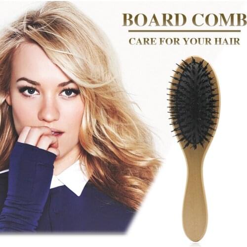 Professional Massage Comb Boar Bristle Air Cushion Hair Comb Scalp Massage Comb Curly Detangle Hair Brush Hair Care Styling Tool