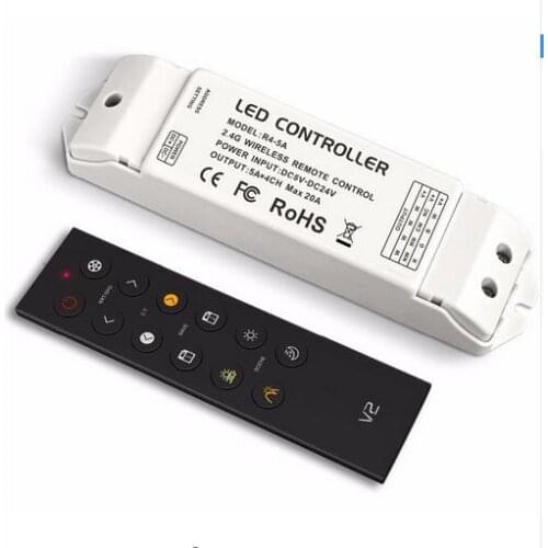 V2&R4-5A RF 2.4Ghz,Remote Control;for Color Temperature Controller;with R4-5A receptor