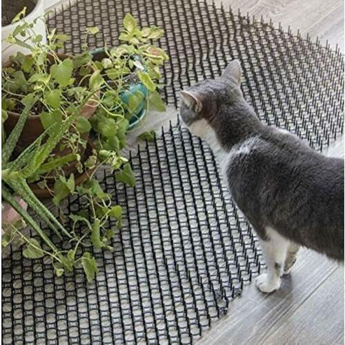 Garden Cat Scat Mats Anti-cat Dogs Repellent Mat Prickle Strips Keep Cats Away Safe Plastic Spike Thorn Network Pets Suppliers