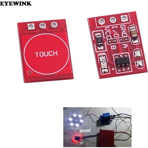 10PCS TTP223 Touch button Module Capacitor type Single Channel Self Locking Touch switch sensor