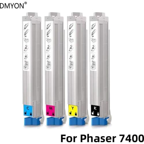 DMYON Toner Cartridge Compatible for Xerox Phaser 7400 Color Black Toner 7400 Printer